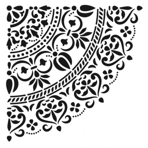 Plantilla 45 x 45 1/4 Mandala Grande HD110