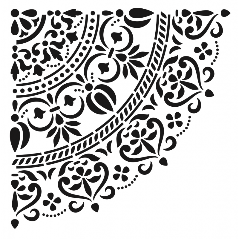 Plantilla 45 x 45 1/4 Mandala Grande HD110
