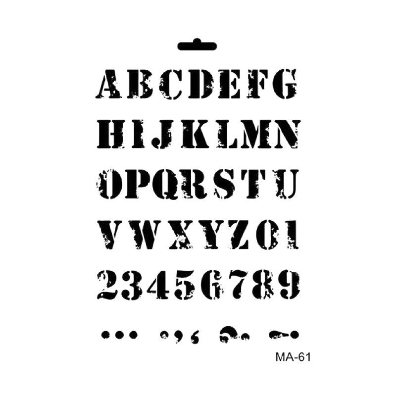 Plantilla 21 x 30 Mix Media Letras Cargo Serif MA061
