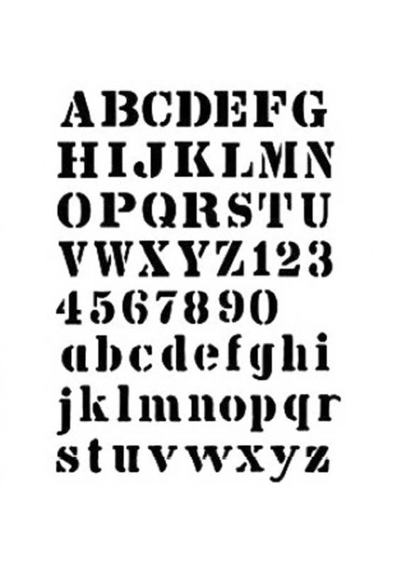 Plantilla 21 x 30 Letras Cargo AS430