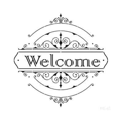 Plantilla 45 x 45 Welcome HD043