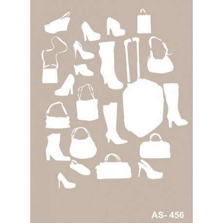 Plantilla 21 x 30 Zapatos y Bolsos AS456