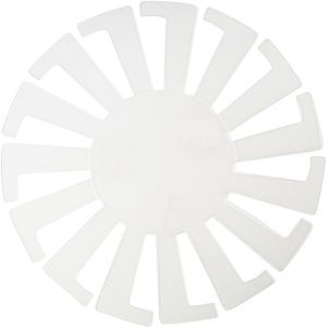 Armazón plástico transparente para Cestería 14 x 8 cm.