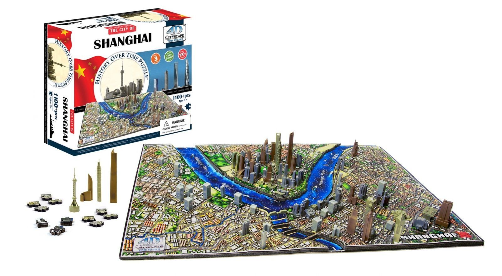 4D Cityscape Shanghai Time Puzzle Art.-Nr. 40040