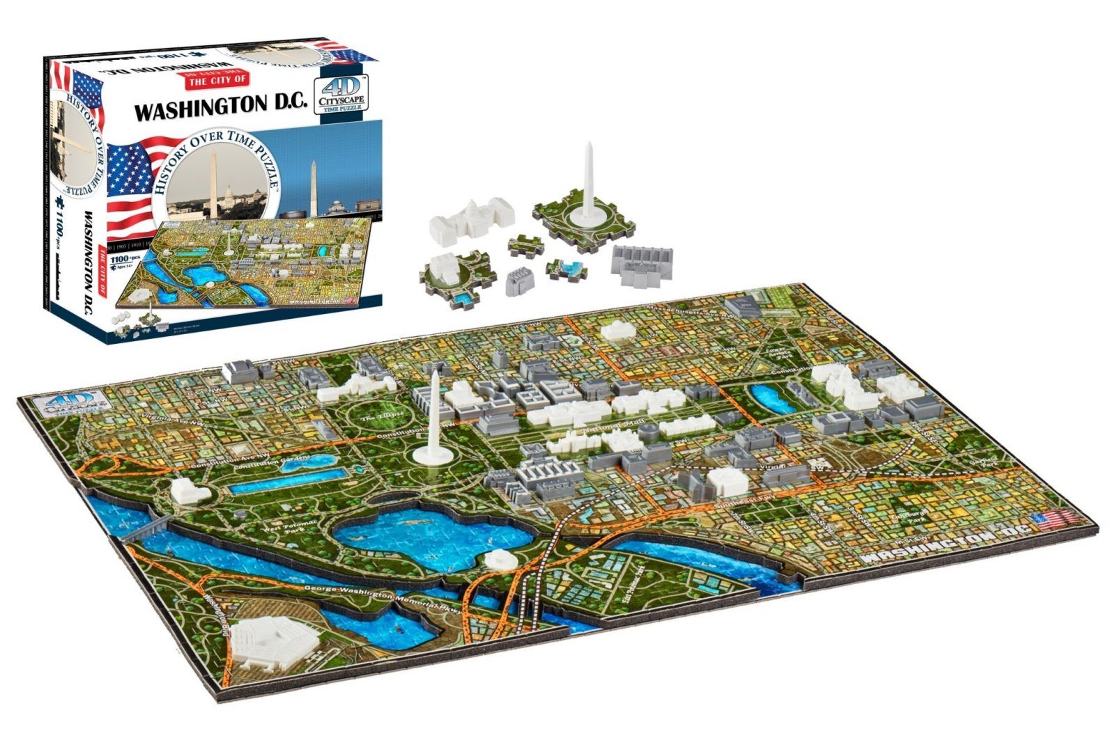4D Cityscape Washington DC Time Puzzle Art.-Nr. 40018