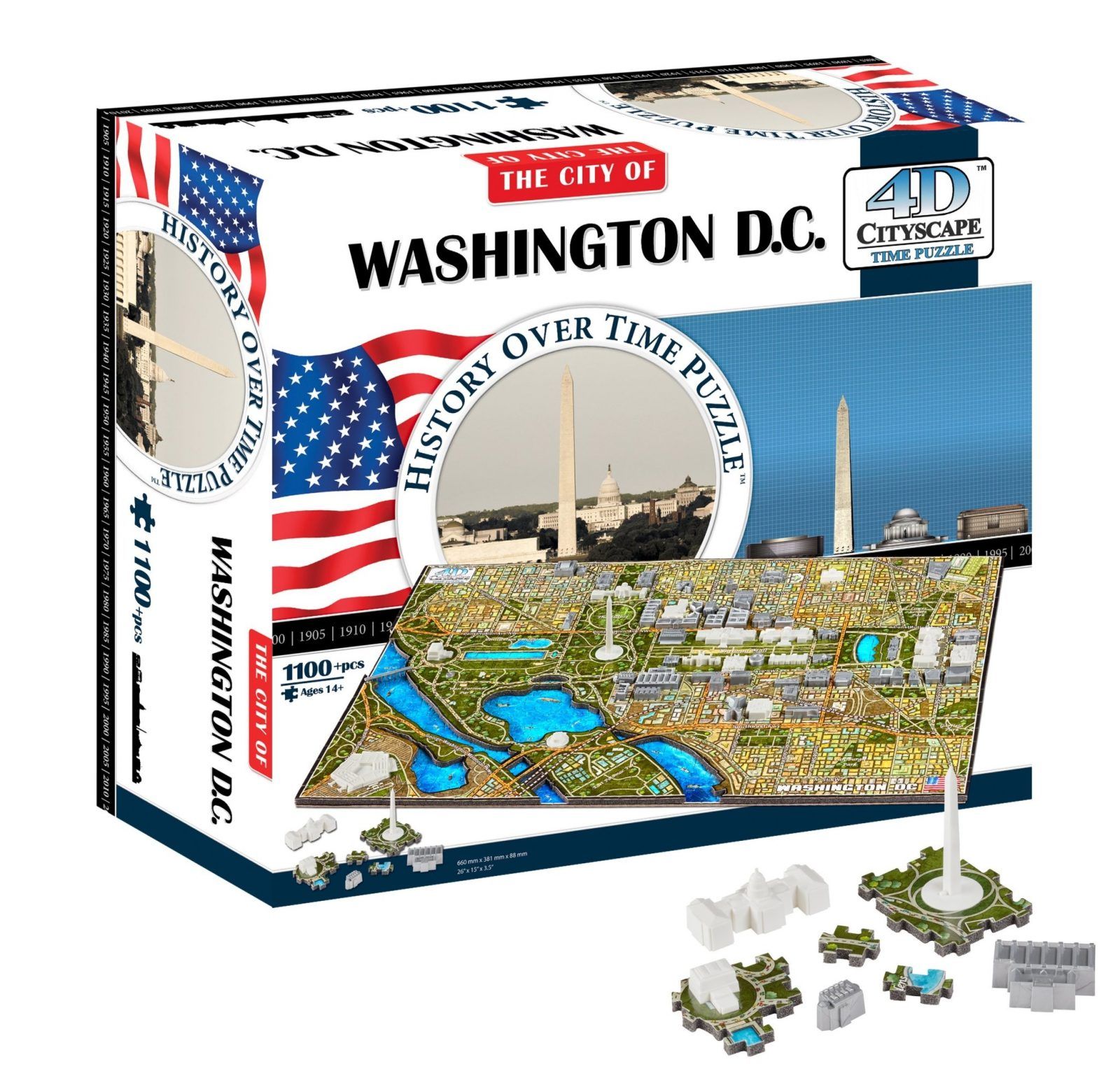 4D Cityscape Washington DC Time Puzzle Art.-Nr. 40018