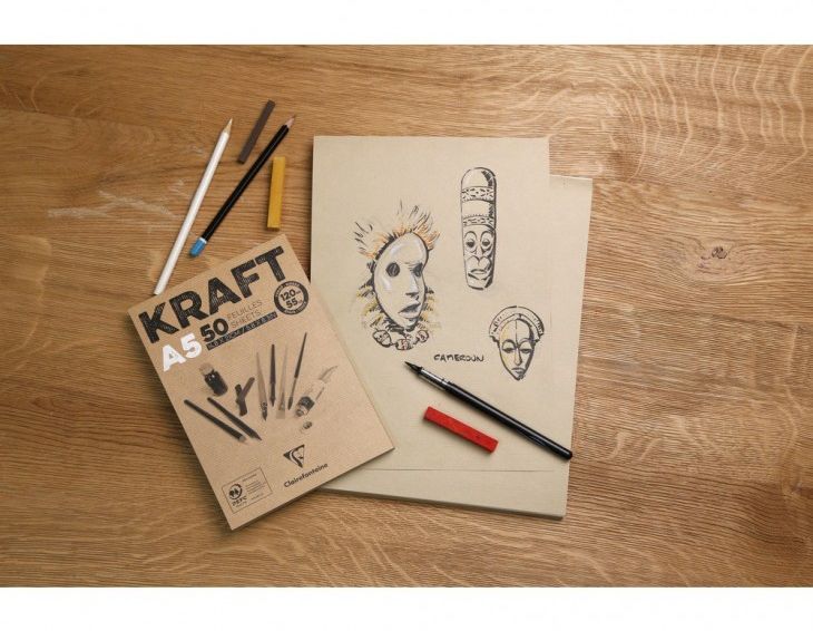 Bloc Dibujo Kraft A4 Art.-Nr. 96545C