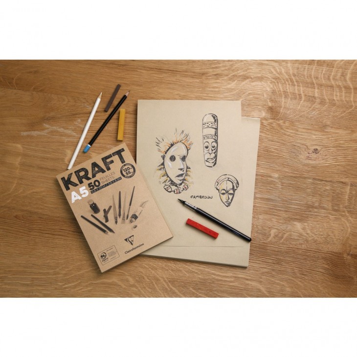 Bloc Dibujo Kraft A4 Art.-Nr. 975815C