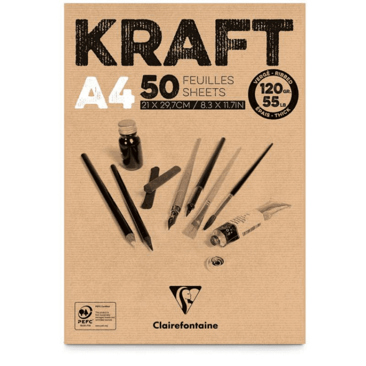 Bloc Dibujo Kraft A4 Art.-Nr. 975815C