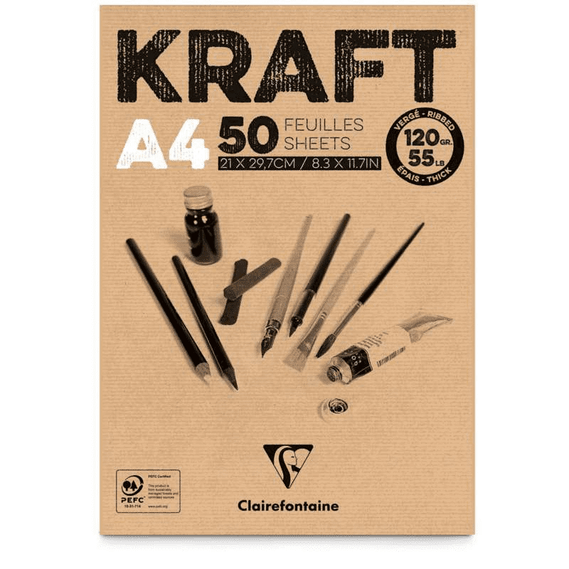 Bloc Dibujo Kraft A4 Art.-Nr. 975815C