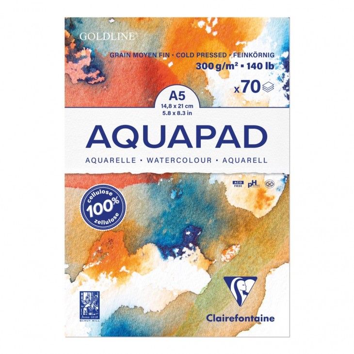 Bloc Acuarela Clairefontaine Aquapad A5