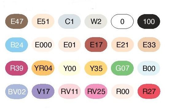 Copic Sketch 24 Color Set