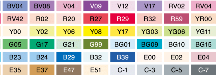 Copic Ciao 72 Color Set