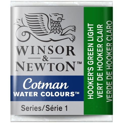 Acuarela Cotman 1/2 godet (25) Verde de Hooker Claro