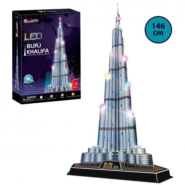 Puzzle 3D Burj Khalifa con LED Art.-Nr. L133h