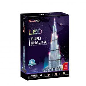 Puzzle 3D Burj Khalifa con LED Art.-Nr. L133h