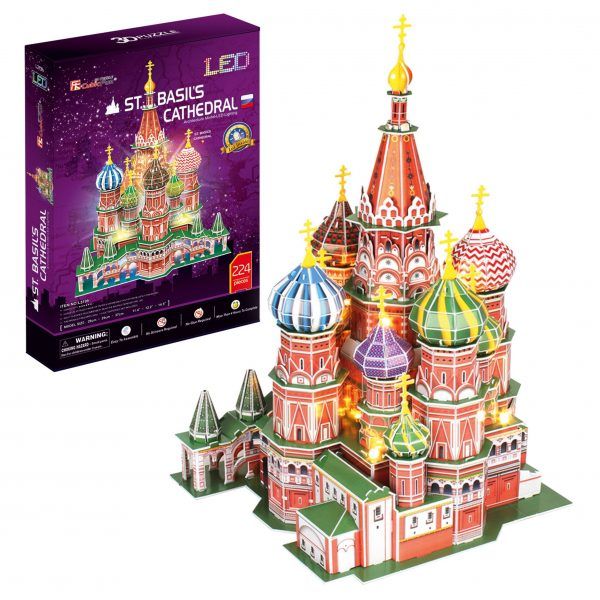 Puzzle 3D Catedral de San Basilio con LED Art.-Nr. L519h