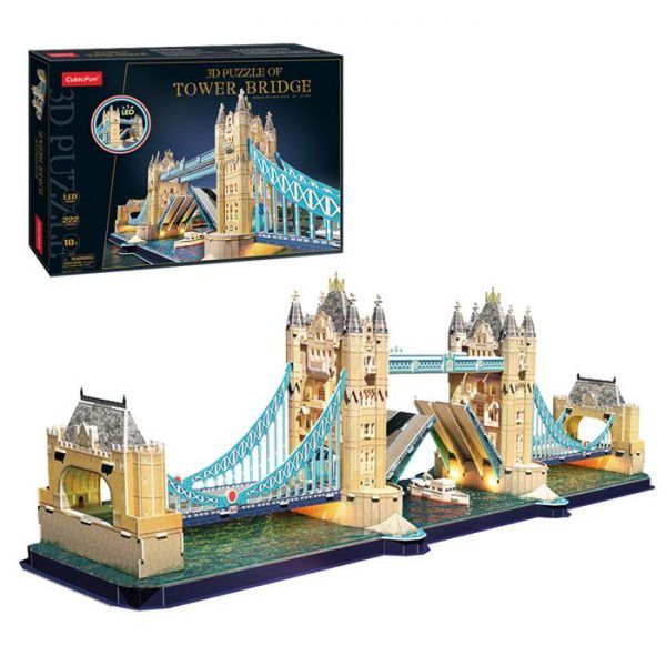 Puzzle 3D Puente de la Torre de Londres con LED Art.-Nr. MN803193