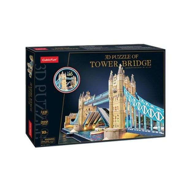 Puzzle 3D Puente de la Torre de Londres con LED Art.-Nr. MN803193