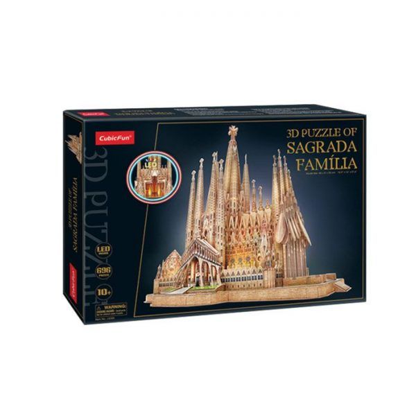 Puzzle 3D Sagrada Familia con LED