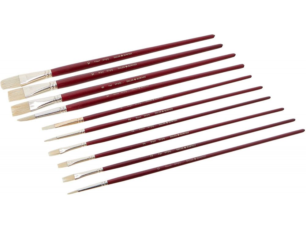 Set 10 Pinceles Cerda Natural Art.-Nr. 216940110