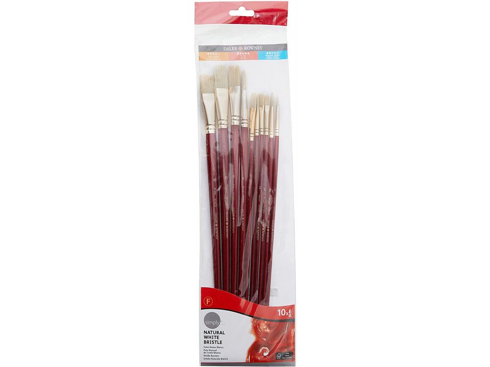 Set 10 Pinceles Cerda Natural Art.-Nr. 216940110
