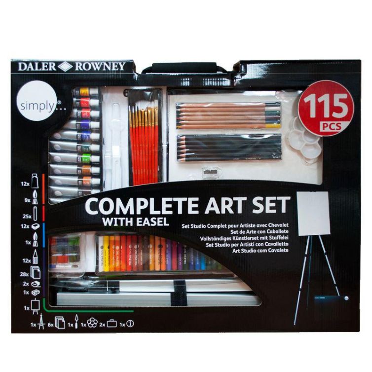Set Pinturas con Caballete 115 piezas Art.-Nr. D196500604