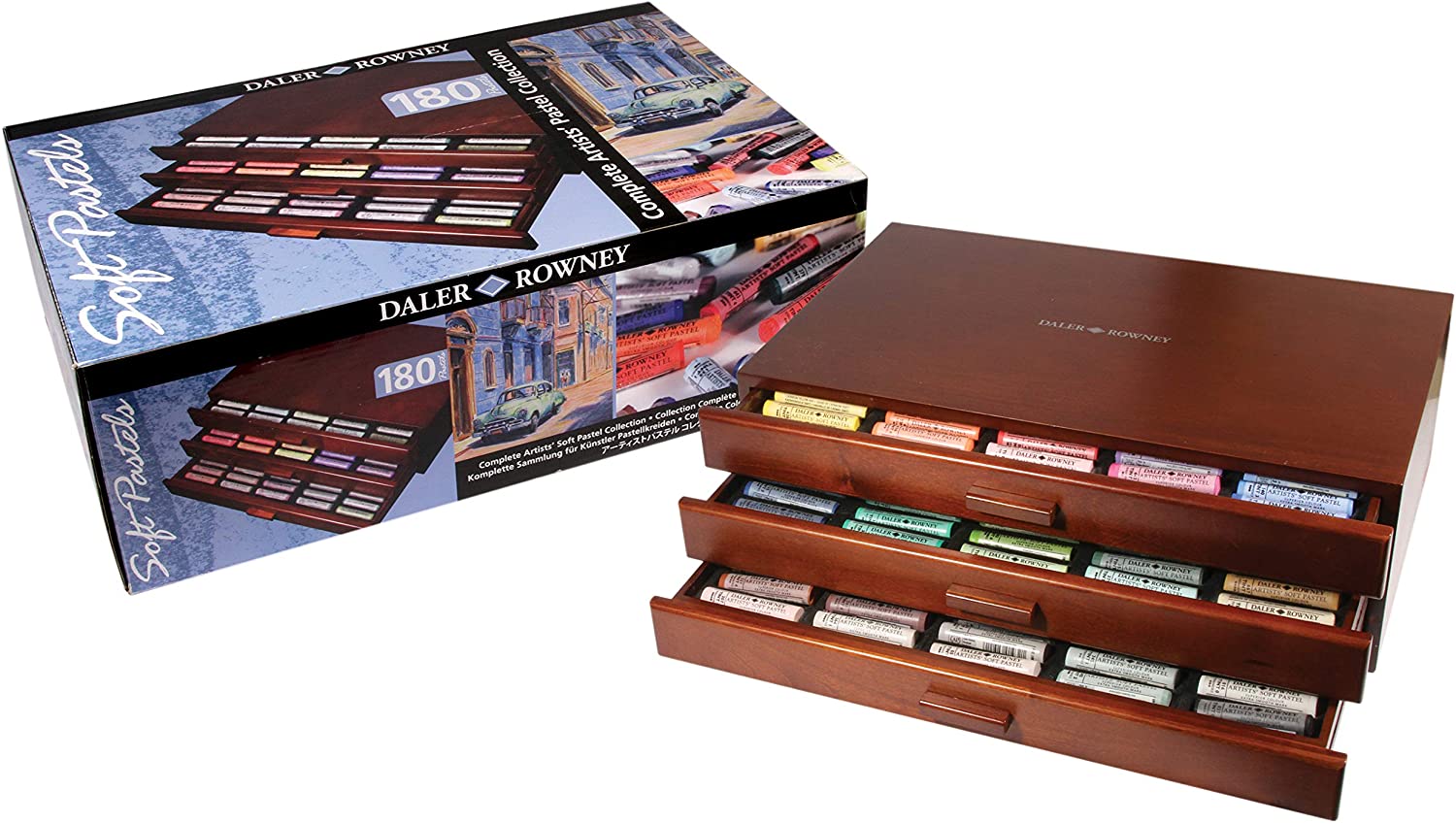 Caja Madera Pastel Daler Rowney 180 colores Art.-Nr. 153 900 180