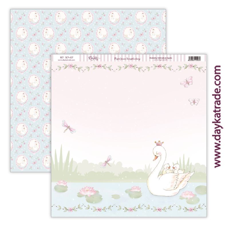 Papel scrap bebé niña – colección “Ha nacido una estrella” Art.-Nr. SCP-437