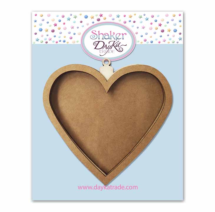 Shaker Corazón Colgante de 15X14 cm. Art.-Nr. SHK-