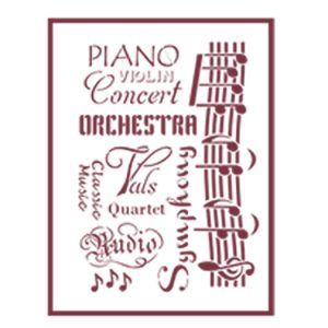 Plantilla 30 x 42 Música Textos T-33055