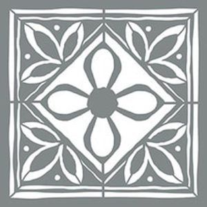 Plantilla 45,7 x 45,7 Azulejo de Loto ADS404