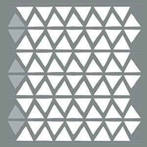 Plantilla 45,7 x 45,7 Triángulo Tribal ADS410