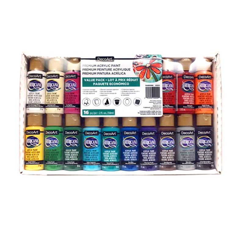Pack DecoArt Americana 16 Colores Surtidos 59cc Art.-Nr. DASK429