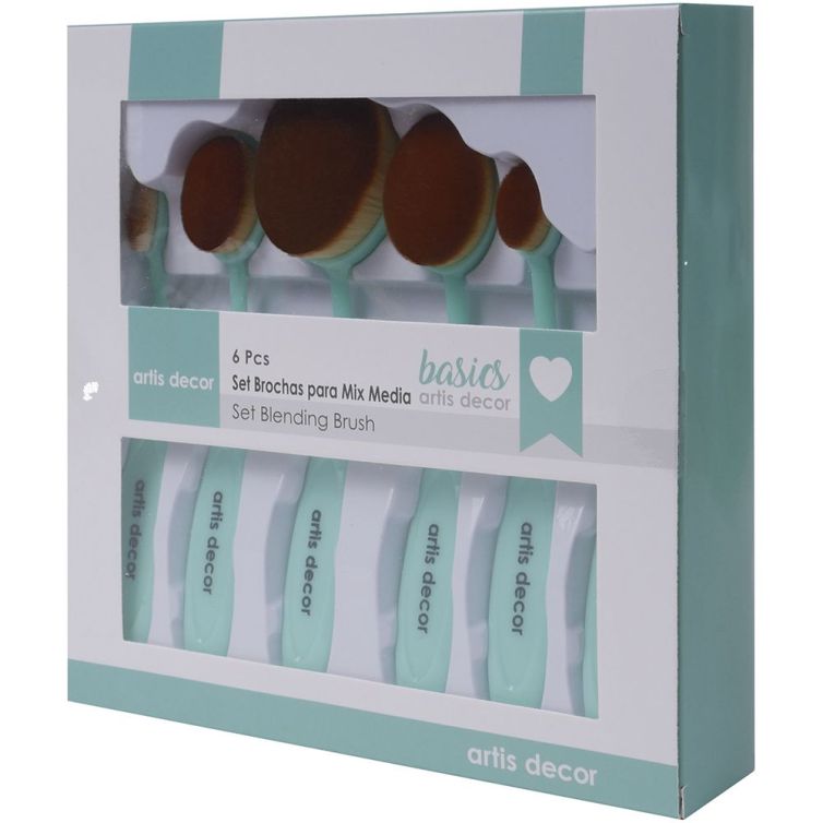 Set 6 Brochas para Mix Media Art.-Nr. 0809000050