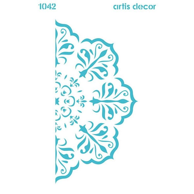 Plantilla 20 x 28,5 Mandala Floral 1042
