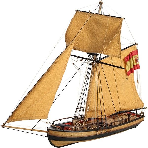 Maqueta de madera – Barco – Lancha Cañonera Atrevida Art.-Nr. 20130