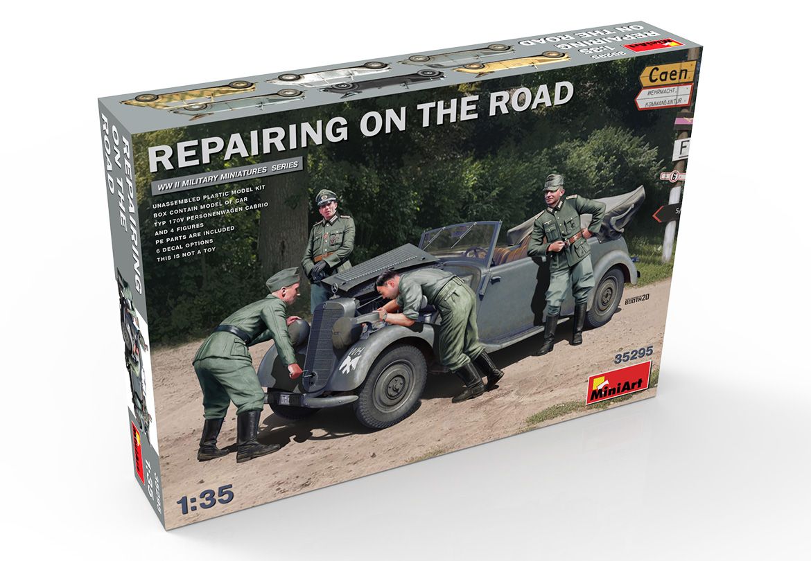 1:35 Coche+figuras Repairing on the Road Typ 170V Art.-Nr. 47735295