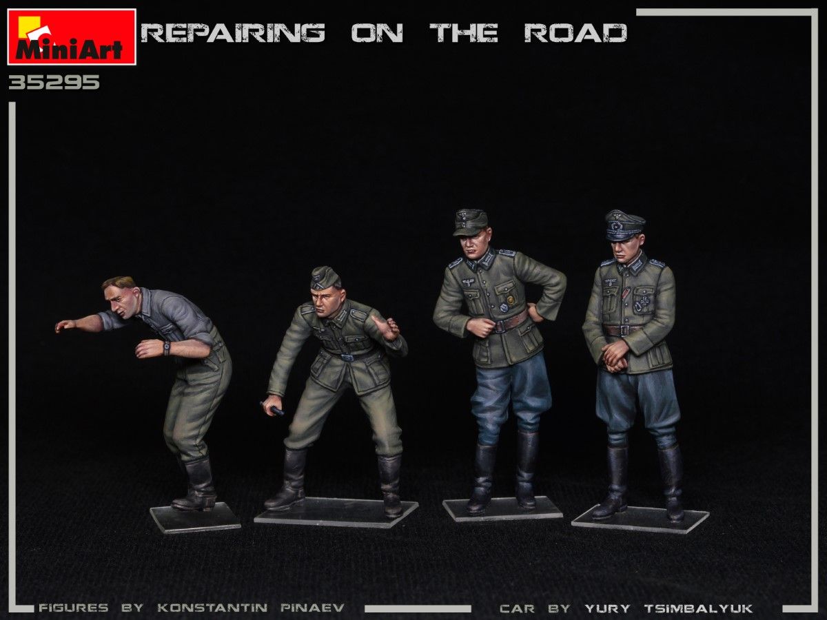 1:35 Coche+figuras Repairing on the Road Typ 170V Art.-Nr. 47735295