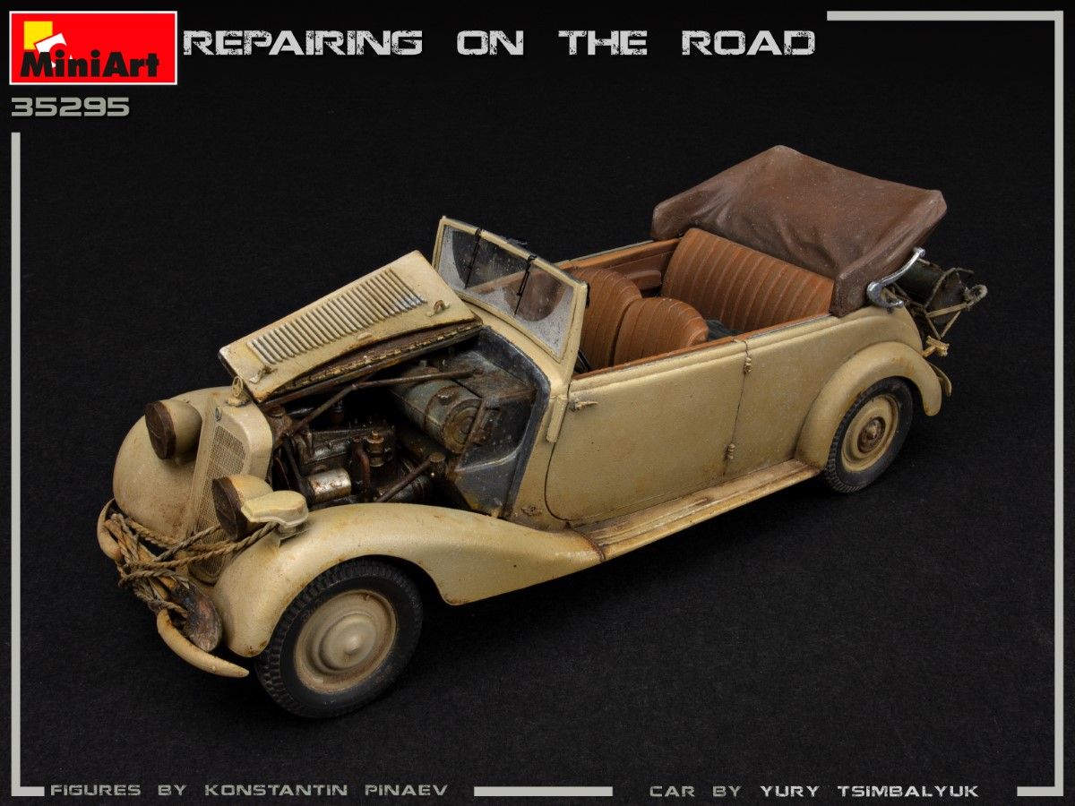 1:35 Coche+figuras Repairing on the Road Typ 170V Art.-Nr. 47735295