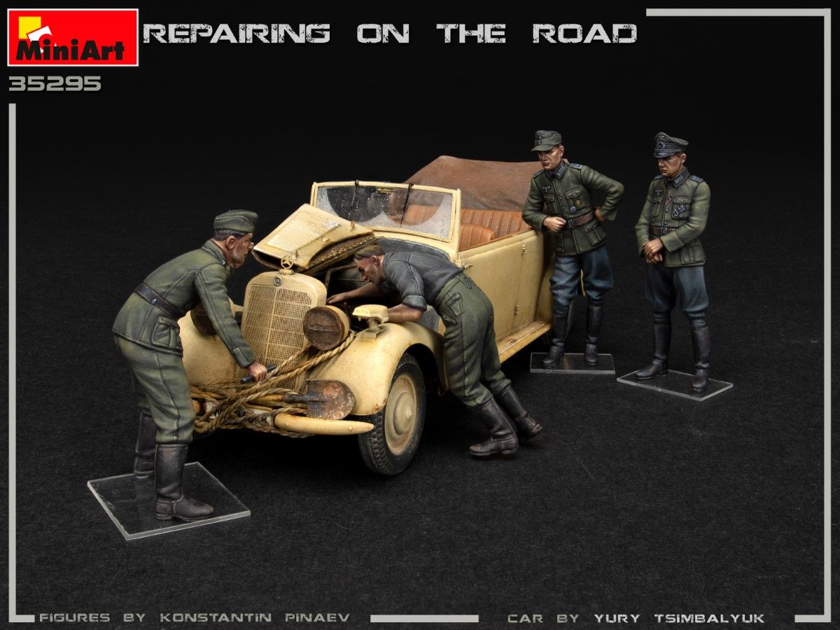 1:35 Coche+figuras Repairing on the Road Typ 170V Art.-Nr. 47735295