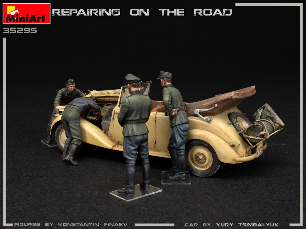 1:35 Coche+figuras Repairing on the Road Typ 170V Art.-Nr. 47735295