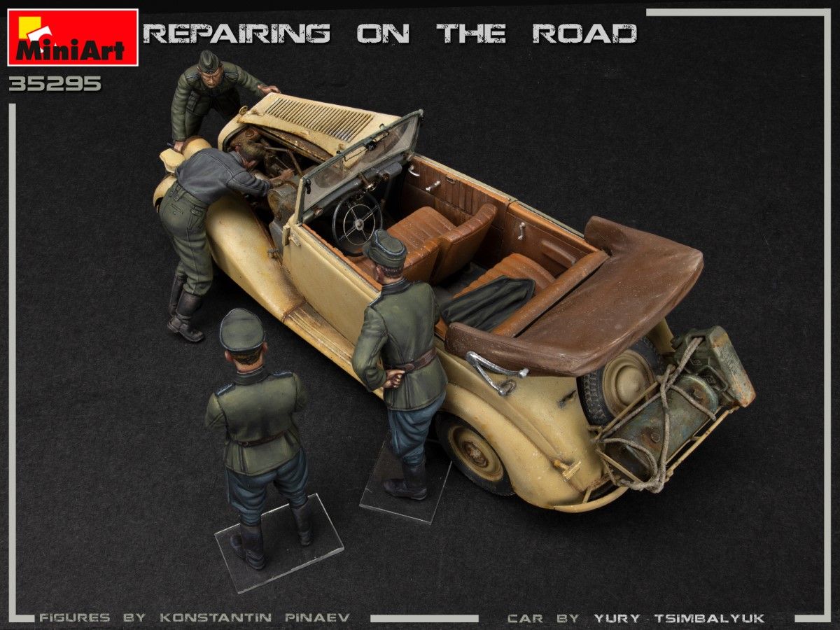 1:35 Coche+figuras Repairing on the Road Typ 170V Art.-Nr. 47735295