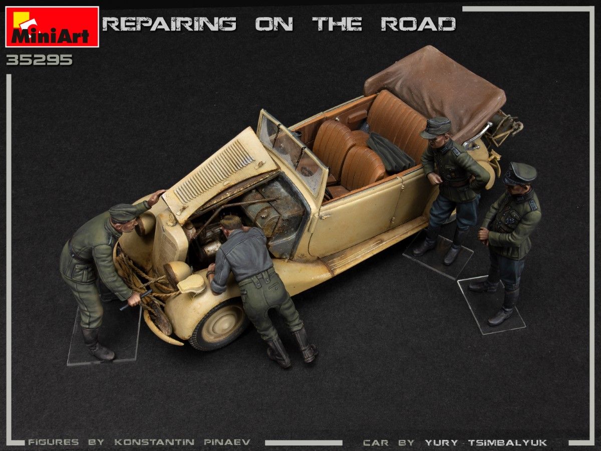 1:35 Coche+figuras Repairing on the Road Typ 170V Art.-Nr. 47735295