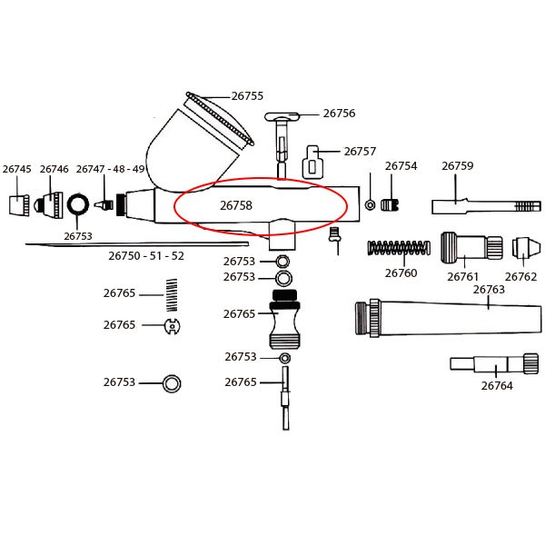 Cuerpo Principal D102 (26020-26021) Art.-Nr. 26758