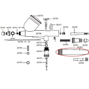 Cuerpo trasero D102 (26020-26021) Art.-Nr. 26763
