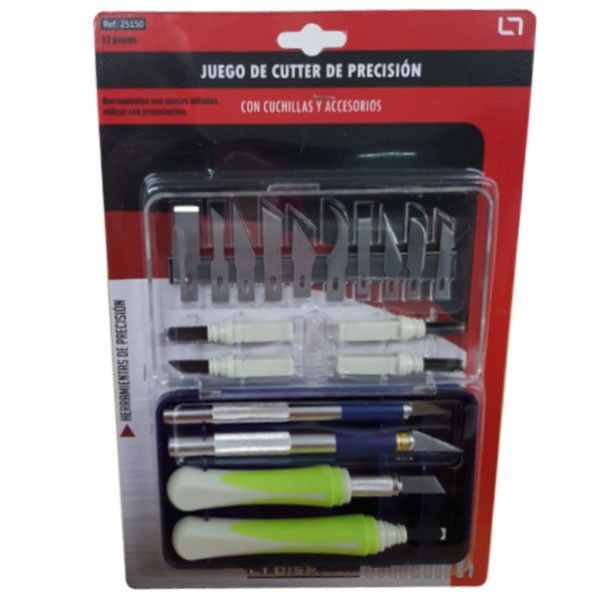 Juego de Cutters Cuchillas y acc. 22 pcs Art.-Nr. 25150