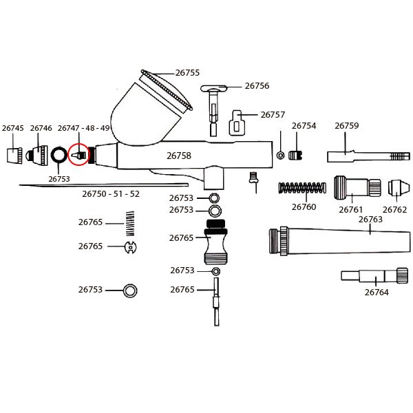 Obturador 0,3mm D-102, D-103 y D-116 Art.-Nr. 26748