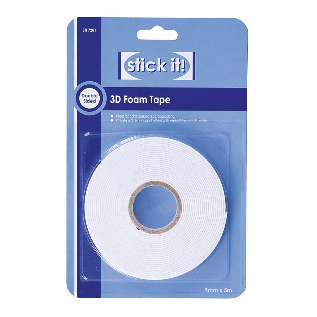 Cinta Adhesiva de Doble Cara 3D 9mm x 5m