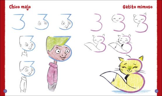 Dibujar caricaturas con números y letras Art.-Nr. 219116